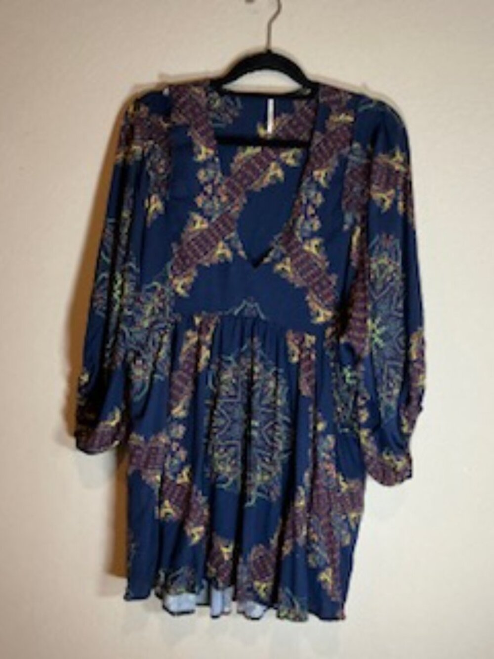 Free People Multicolored Women's Blouse, Size L